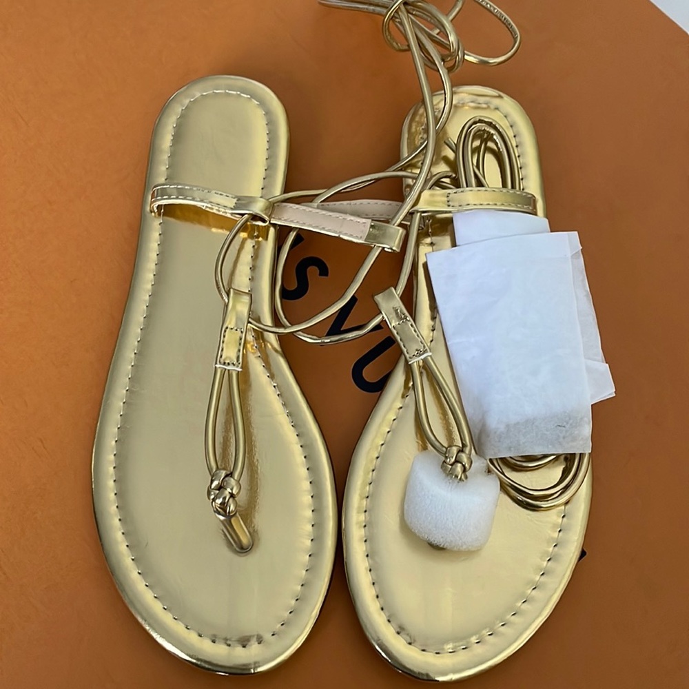Gold Goddess Sandals